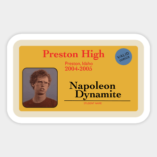 Napoleon Dynamite school ID Sticker